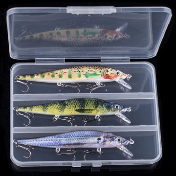 HERCULES 12CM Floating Minnow Baits Fishing Lures pack of 3pcs